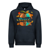 Navy Blessed pumpkin Urban Hoodie - NancyCooperArtShop