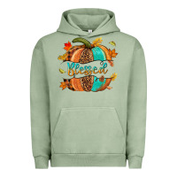 Pigment Oil Green Blessed pumpkin Urban Hoodie - NancyCooperArtShop