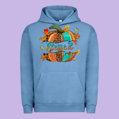 Blessed Pumpkin Urban Hoodie Designed By Nancycooperartshop