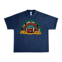 Navy merry christmas sunflower rainbow Urban Heavy Tee - BarkalooDesign
