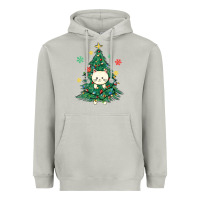 Moon Dust christmas tree cat Heavyweight Hoodie - MaliasSmallBusiness