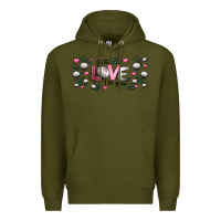 Army Green for the love of the game  volleyball Premium Hoodie - Jasminsmagicworld