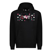 Black for the love of the game  volleyball Premium Hoodie - Jasminsmagicworld