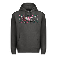 Charcoal Heather for the love of the game  volleyball Premium Hoodie - Jasminsmagicworld