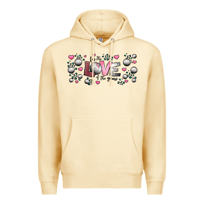 For The Love Of The Game  Volleyball Premium Hoodie by Jasminsmagicworld | Teevron