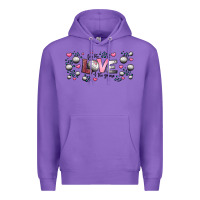Purple for the love of the game  volleyball Premium Hoodie - Jasminsmagicworld