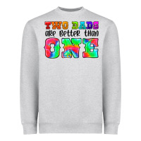 Heather Grey two dads are better than one Heavyweight Sweatshirt - HRA Design Shop