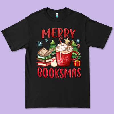 Premium Tee merry booksmas