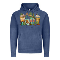 Vintage Denim highly caffeinated coffee cups Vintage Hoodie - Zillion Design Studio