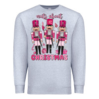 Heather Grey nuts about  christmas Premium Sweatshirt - MaliasSmallBusiness