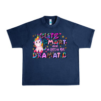 Navy cute smart and a little bit dramatic Urban Heavy Tee - JahusDesignShop