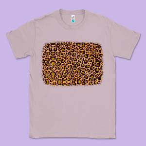 Leopard Glitter Background Classic Tee Designed By Jahusdesignshop