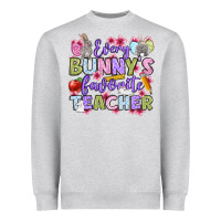Heather Grey Easter Day Every bunny's favorite Teacher Heavyweight Sweatshirt - OliviaCreatesArt
