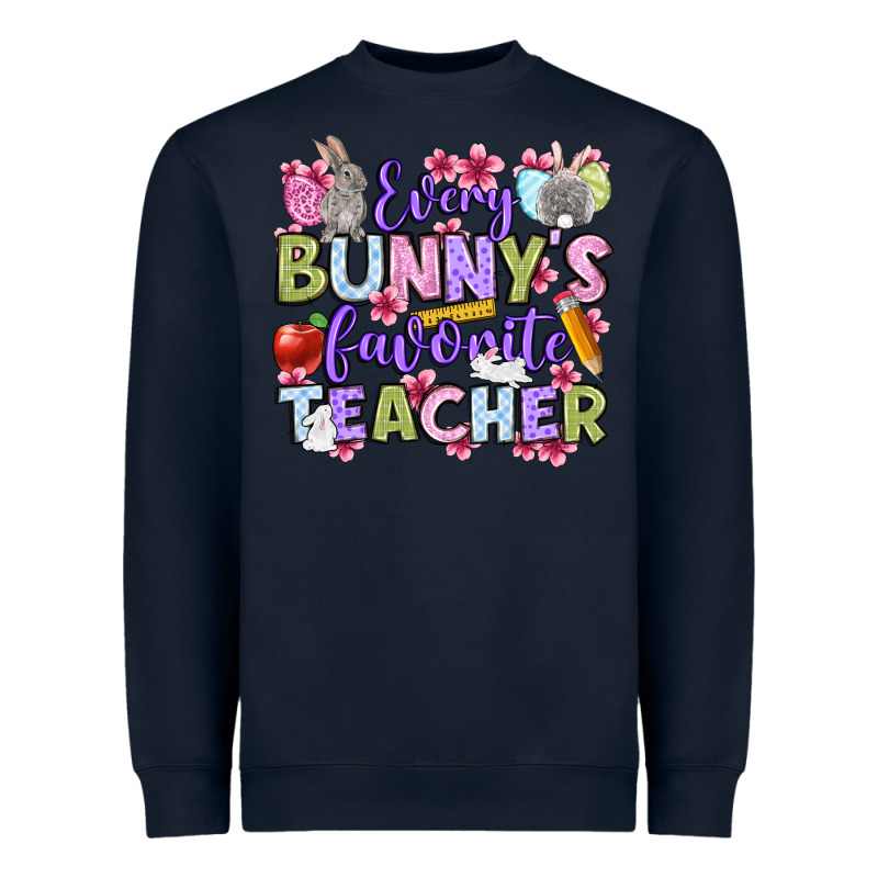 Easter Day Every Bunny's Favorite Teacher Heavyweight Sweatshirt by OliviaCreatesArt | Teevron