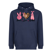 Navy peace love ballet Heavyweight Hoodie - NancyCooperArtShop