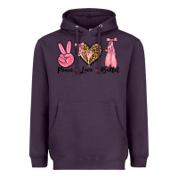 Plum peace love ballet Heavyweight Hoodie - NancyCooperArtShop