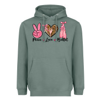 Sage peace love ballet Heavyweight Hoodie - NancyCooperArtShop