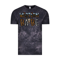 Cloud Black western babe Vintage Tee - CowhideDigitalArt