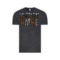 Vintage Black western babe Vintage Tee - CowhideDigitalArt