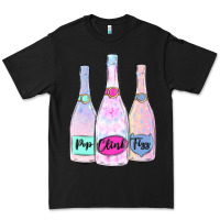 Black pop clink fizz champagne bubbly Premium Tee - MaliasSmallBusiness