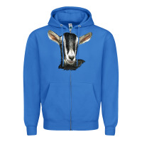 True Royal alpine goat head Zipper Hoodie - LillyAllenDesigns