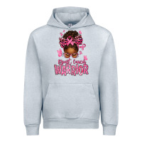 Heather Grey brest cancer warrior afro messy bun Urban Hoodie - texasbilliewilder