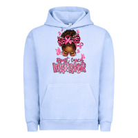 Pigment Grape Ice brest cancer warrior afro messy bun Urban Hoodie - texasbilliewilder