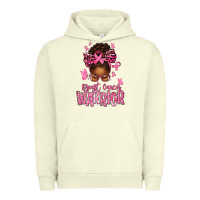 Pigment Pistachio brest cancer warrior afro messy bun Urban Hoodie - texasbilliewilder