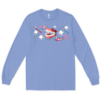 Colony Blue dentist elements Long Sleeve Tee - AdoDesignShop