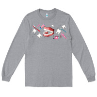 Heather Grey dentist elements Long Sleeve Tee - AdoDesignShop