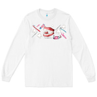 White dentist elements Long Sleeve Tee - AdoDesignShop
