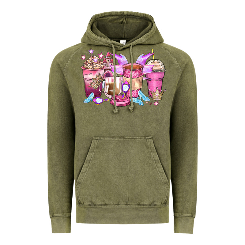 Princess Coffee Cups Vintage Hoodie by Zillion Design Studio | Teevron