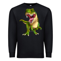 Black T-rex Premium Sweatshirt - MaliasSmallBusiness