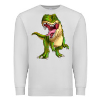 Dove Grey T-rex Premium Sweatshirt - MaliasSmallBusiness