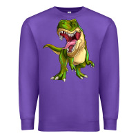 Purple T-rex Premium Sweatshirt - MaliasSmallBusiness