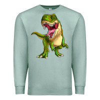 Seafoam T-rex Premium Sweatshirt - MaliasSmallBusiness