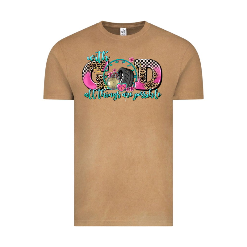 With God All Things Are Possible Race Vintage Tee by AdoDesignShop | Teevron