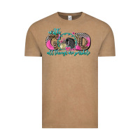 Vintage Coffee with god all things are possible race Vintage Tee - AdoDesignShop