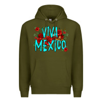 Army Green viva mexico long live mexico Premium Hoodie - Jasminsmagicworld