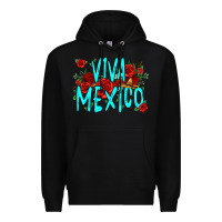 Black viva mexico long live mexico Premium Hoodie - Jasminsmagicworld