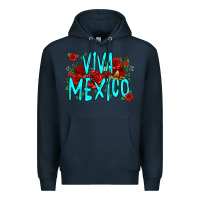 Navy viva mexico long live mexico Premium Hoodie - Jasminsmagicworld