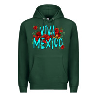 Sports Green viva mexico long live mexico Premium Hoodie - Jasminsmagicworld