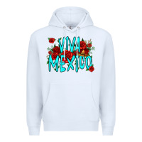 White viva mexico long live mexico Premium Hoodie - Jasminsmagicworld