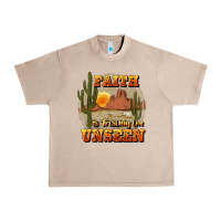 Faith Is Trusting The Unseen Urban Heavy Tee | Teevron