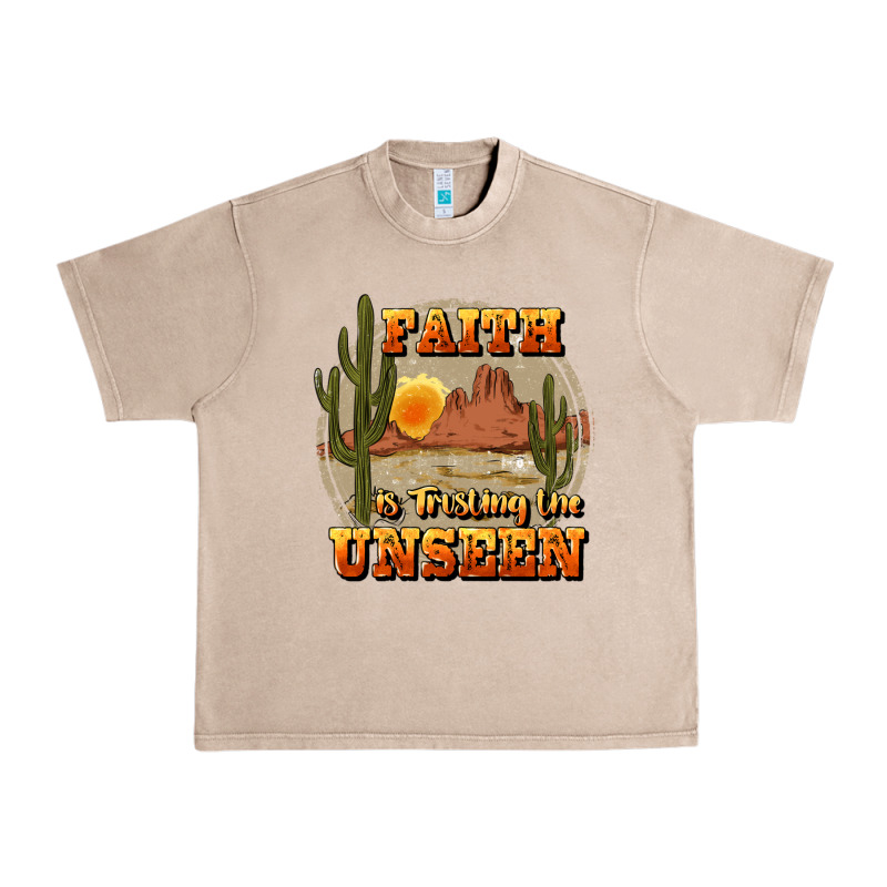 Faith Is Trusting The Unseen Urban Heavy Tee by JahusDesignShop | Teevron