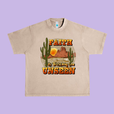 Faith Is Trusting The Unseen Urban Heavy Tee Designed By Jahusdesignshop