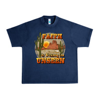 Navy faith is trusting the unseen Urban Heavy Tee - JahusDesignShop