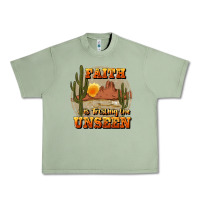 Oil Green faith is trusting the unseen Urban Heavy Tee - JahusDesignShop