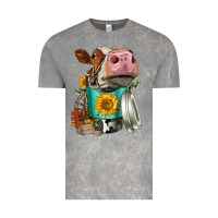 Cloud Rock Simmental Cow Coffee Cup Vintage Tee - FaDigitalArtStudio