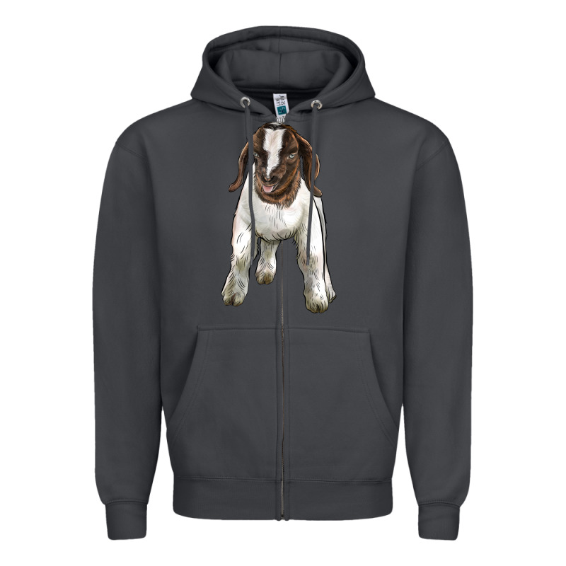 Baby Boer Goat Zipper Hoodie by LillyAllenDesigns | Teevron